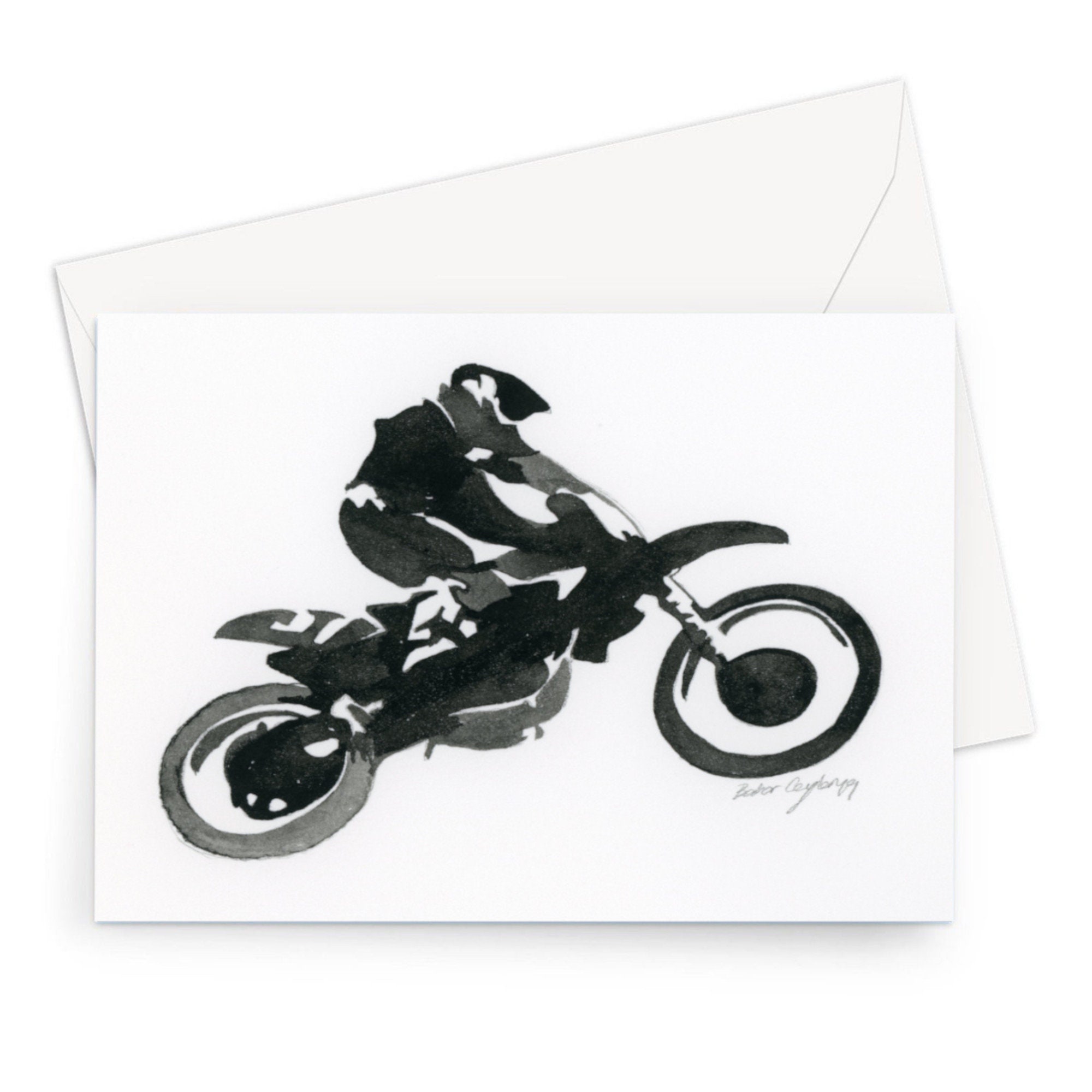 Birthday Dirt Bike Motocross Card dirt Bike Print Dirt Bike
