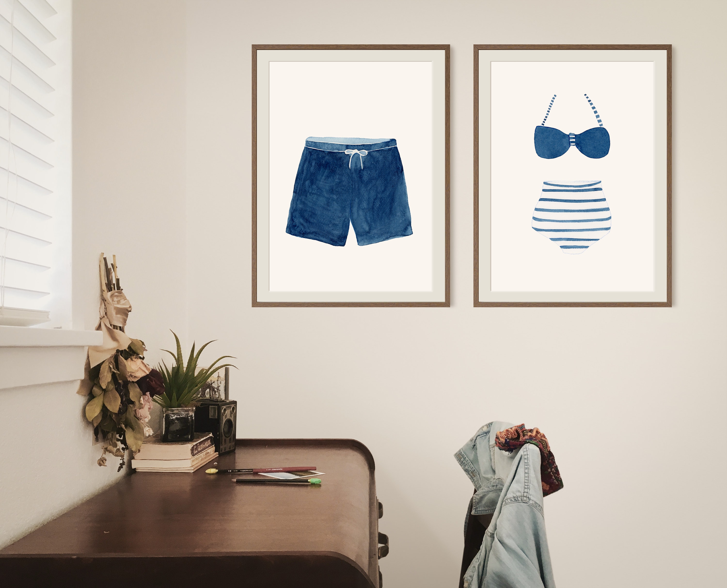 Framed vintage bathing suits for sale 2025