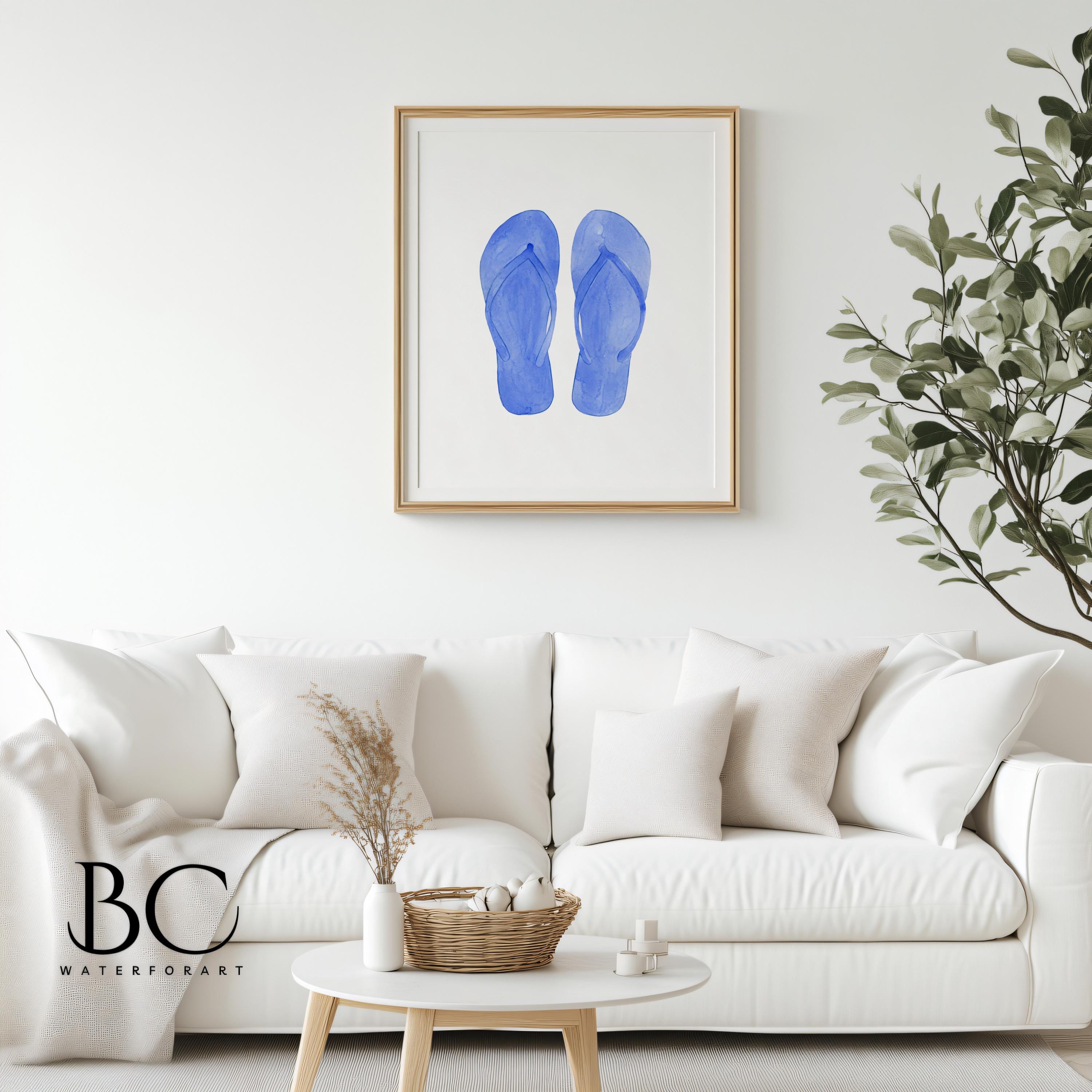 Whaline サマービーチテーマ ウォールアート プリント 海 ビーチ 海景