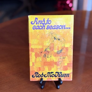 poésie vintage Rod McKuen 1972 « Et à chaque saison » | Première impression livre de poésie à couverture rigide
