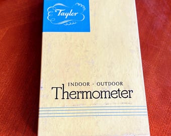 Vintage Taylor Wall Thermometer No. 5330 – Indoor Outdoor – New in Box