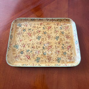 Vintage Floral Serving Tray – Highmount Alcohol-Proof – Occupied Japan Small Tray