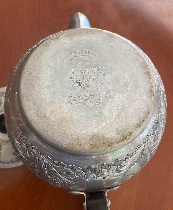 Vintage Teapot Sona Ware the Aluminum Works Stratford-on-avon