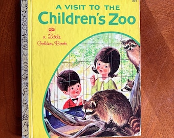 Vintage gouden boekje: een bezoek aan de kinderdierentuin, 1971