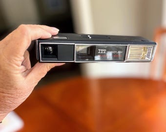 Vintage ITT Magicflash Tele-Kamera | 1970er Jahre Taschen-Kamera mit Koffer