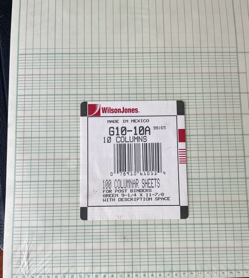 Vintage Standard Boorum & Pease Business Office Accounting Ledger Post