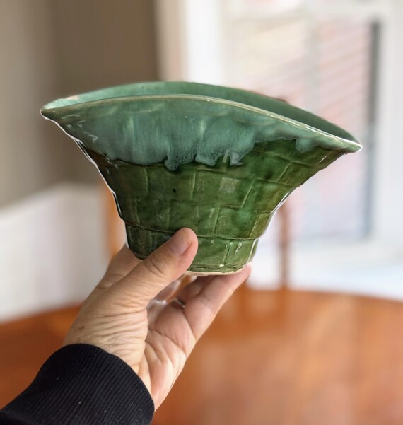 ヴィンテージ ドリップグレーズ カリフォルニア陶器プランター - FC 29 