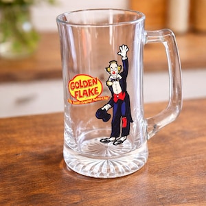 Vintage Golden Flake Clown Glass Mug – The South's Original Potato Chip Advertising Collectible
