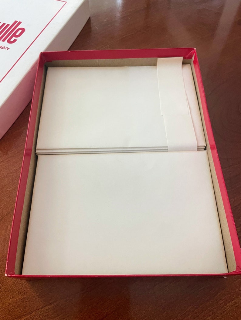 Vintage Merville Fine Writing Paper and Envelope Stationary Set Made in Vintage Merville Fine Writing Paper and Envelope Stationary Set Made in
