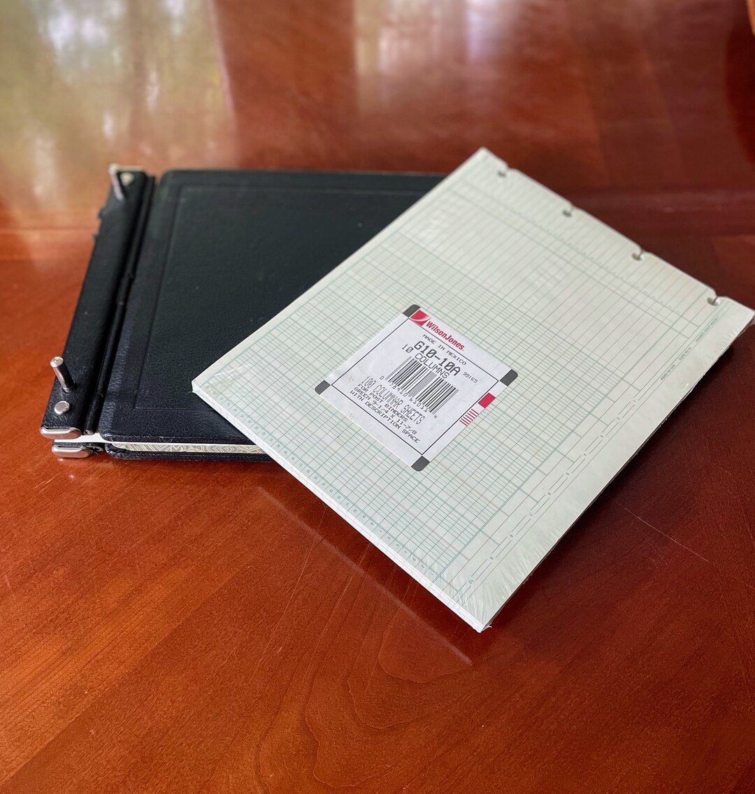 Vintage Standard Boorum & Pease Business Office Accounting Ledger Post