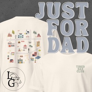 Müde Dad Club T-shirt ~ Vatertagsgeschenk Shirt, Spielzeugauto Karte Playmat Shirt