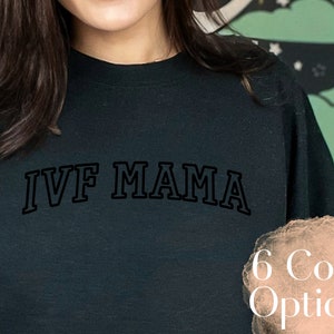 IVF MAMA Embroidered Sweatshirt ~ Gildan 18000 - Infertility, Mama Shirt