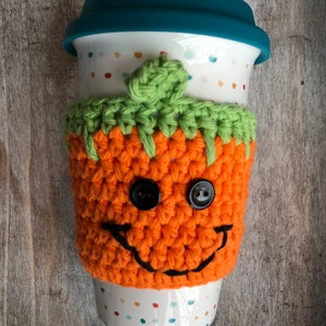 Halloween Crochet Coffee Cup Cozies / Crochet Coffee Tumbler Sleeves / Crochet Koozies / Spooky Halloween Cozies image 7