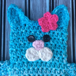 Crochet Kitten Phone Case Pattern Crochet Phone Accessories Crochet Cat Accessories Crochet iPhone Cover image 2