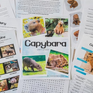 Capybara Unit Study
