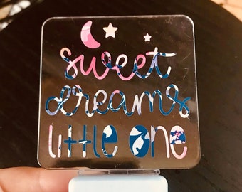 Sweet Dreams Little One” Bedroom or Nursery Night Light little Girl’s Room Night Light