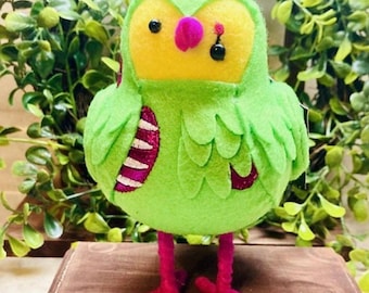 Featherly Friends™ 'Moldy' Zombie Halloween Bird Figurine - Rare/Retired Seasonal Tabletop Decor