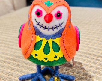2024 Dia De Muertos Halloween Featherly Friends Birds - Pixan 7" NEW