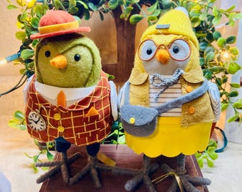 Hyde and Eek Featherly Friends Felt Bird Apple & Oats Target 2023 Thanksgiving Tag - Great tabletop Decor or Tiered Tray Seasonal Decor!