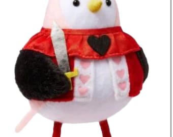 Target Valentines Day Fabric Bird “Kingsley” TableTop Decor Spritz BRAND NEW