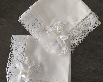 Kleine zakdoek voor de bruid, de moeder en mooie moeder