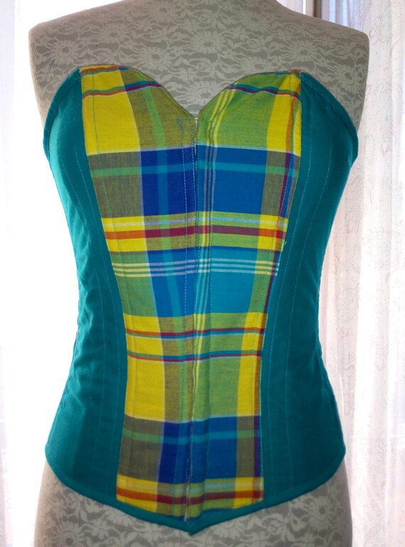 bustier madras
