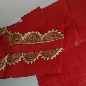 Complete cotton embroidered African stlye