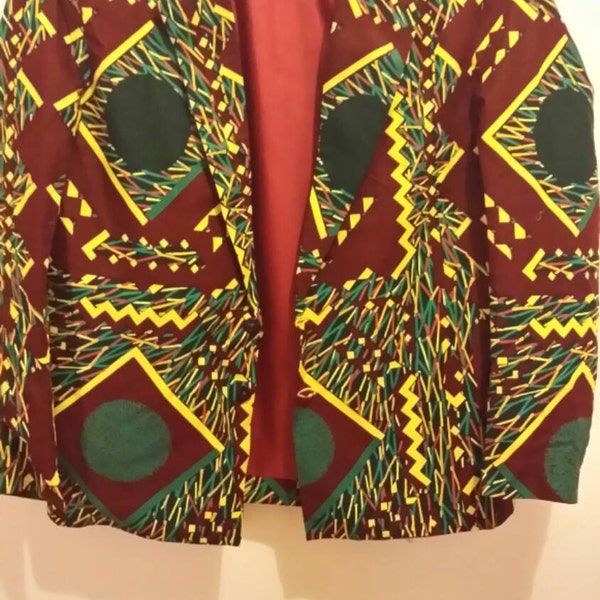 Ankara (Afrikaanse prent) Blazer.