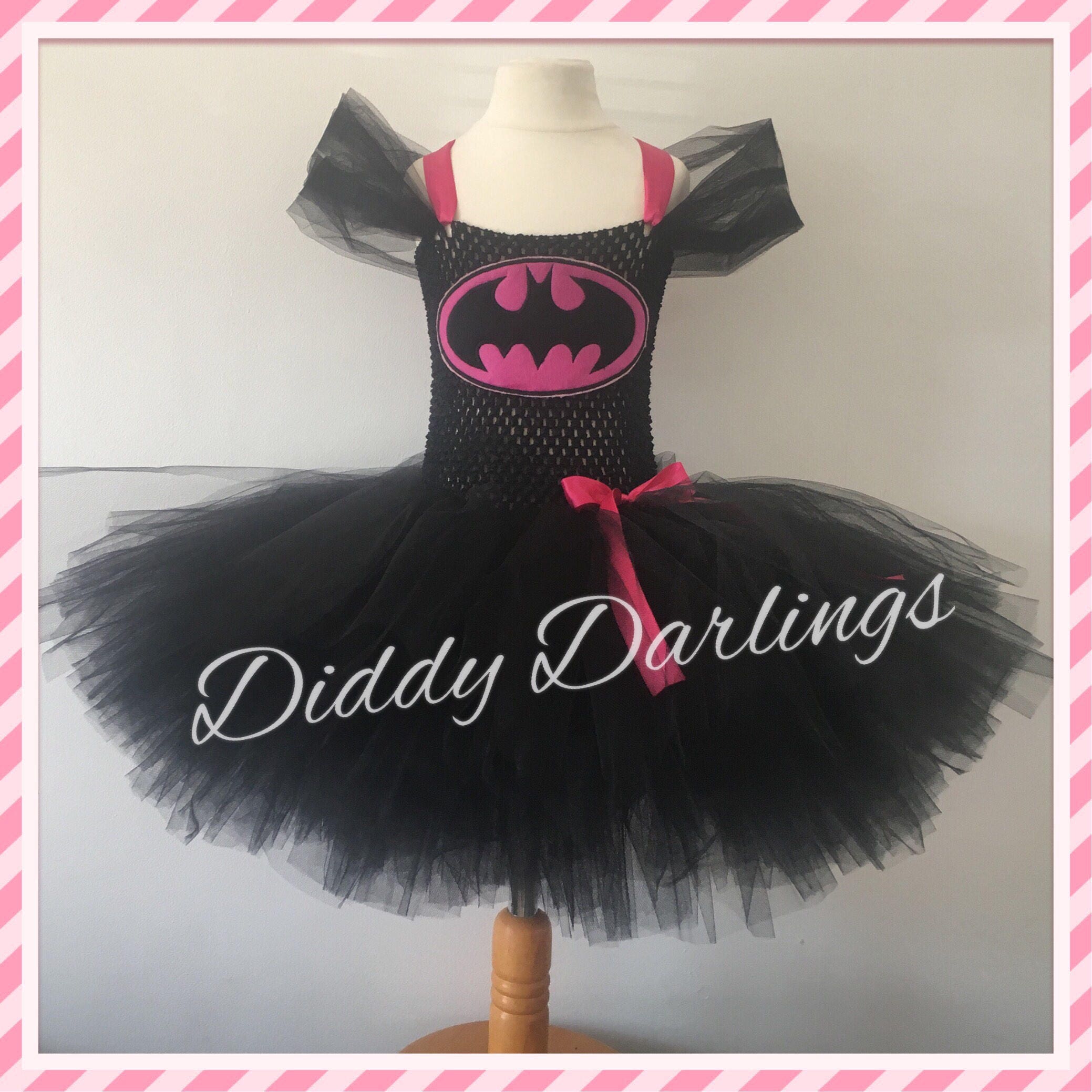 Batman Tutu Dress. Batgirl Tutu Dress. Inspired Handmade Etsy