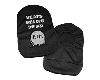 PouchWear Embroidered Ostomy Pouch Cover | Beats Being Dead