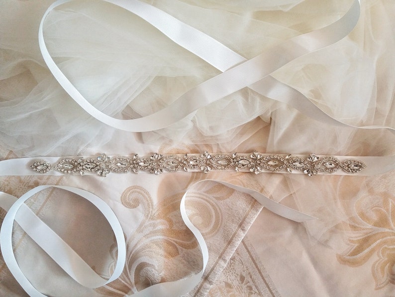 Rhinestone Bridal Sash Belt