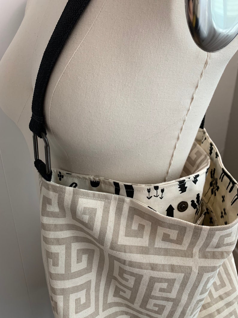 Hobo Style Bag Washable Shoping Bag Canvas Over the Shoulder Bag Over the Shoulder Purse Reusable Bag Cotton Shopping bag Canvas Purse