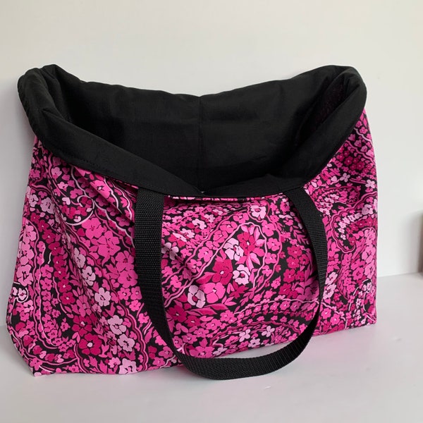 Reusable Shopping Bag, Cotton Shopping Bag,  Washable Grocery Bag, Reversible Shopping Bag, Cloth Grocery Bag, Foldable Shopping Bag, Tote