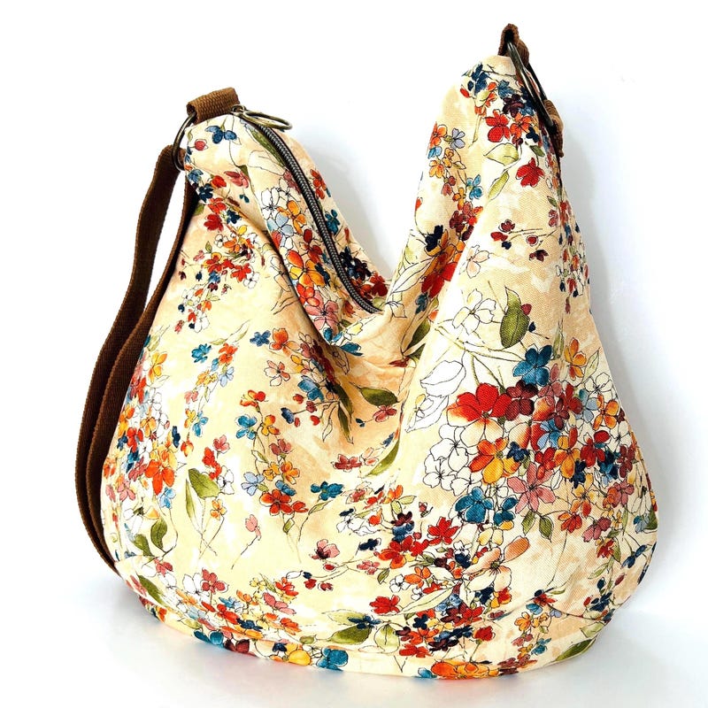 Canvas Burr Large Capacity Crossbody Bag main image 1