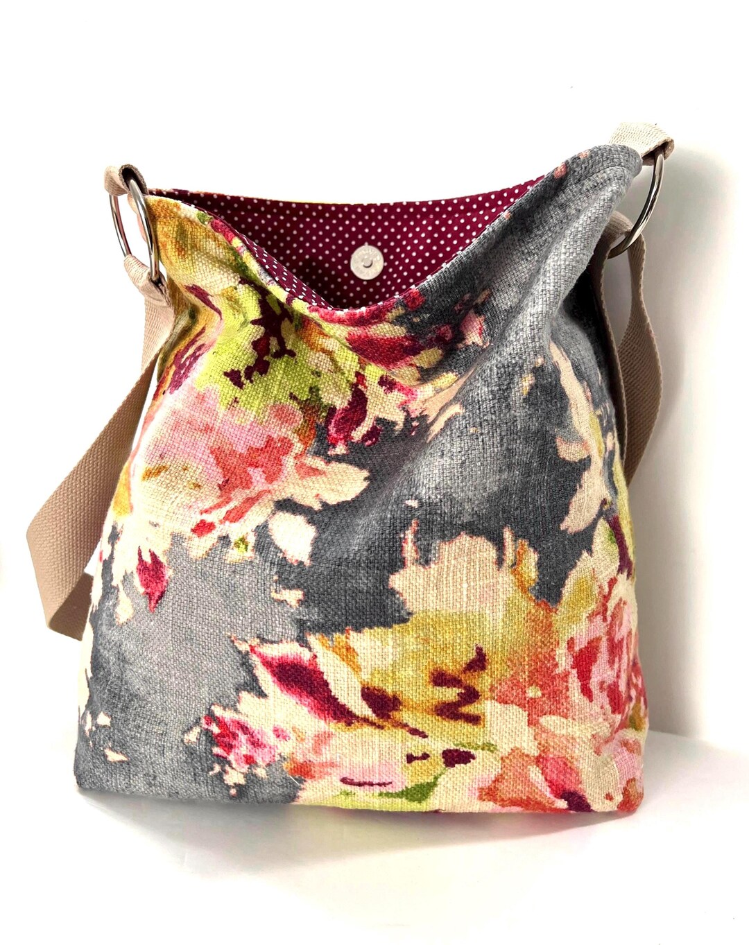 Linen Purse Linen Crossbody Bag, Linen Purse, Shoulder Bag, Washable Crossbody ...