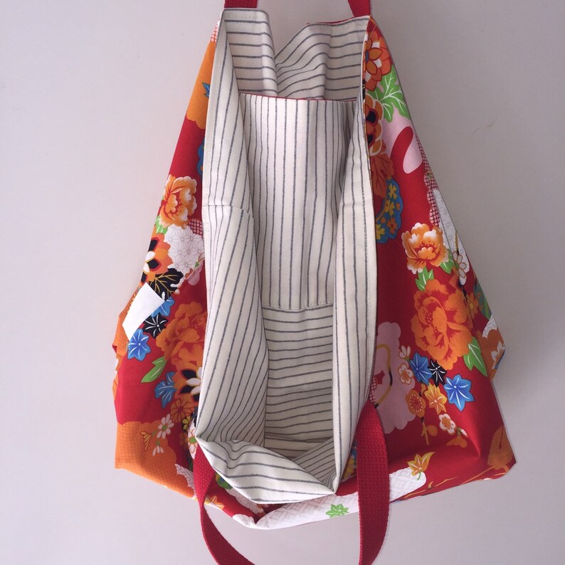 Reusable Shopping Bag Reversible Shopping Bag Market Bag Tote Washable Grocery Bag Cotton Shopping Bag Beach Bag Canvas Shopping Bag