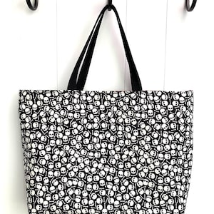 Reversible Halloween Trick or Treat Bag: Machine Washable Cotton Tote