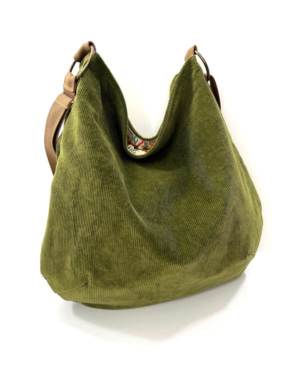 ★EMS★ CORDUROY DAILY LONG HOBO BAGNAVY Amazon.com: Large Corduroy Bag Crossbody for Women, Casual
