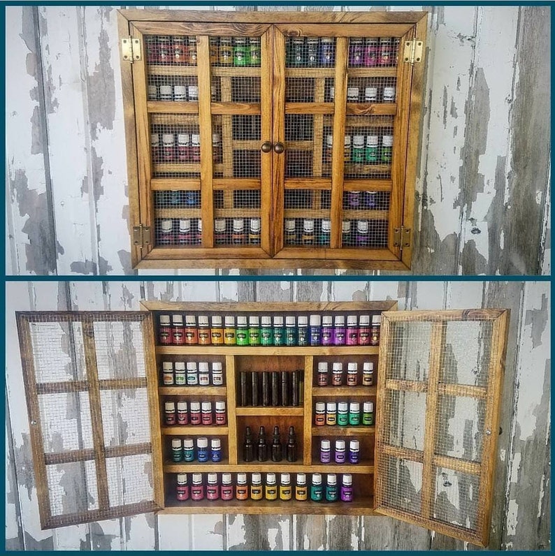 Rustic Large Storage ShelfEssential Oils Young Etsy