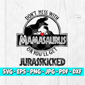 Mamasaurus SVG: Dinosaur Mom Cut File (Digital Download)