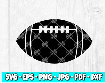 Pochoir football SVG : Clipart sport, fichier coupé (fichier numérique)
