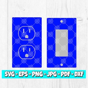 Outlet Templates SVG | Socket Switch svg | Power Outlet svg | Cricut File | Cut File | Silhouette File | Digital Download | svg File | 99DIS
