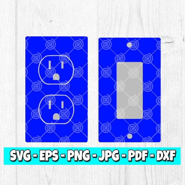 Outlet Templates SVG | Socket Switch svg | Power Outlet svg | Cricut File | Cut File | Silhouette File | Digital Download | svg File | 99DIS