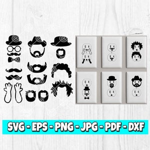 Bundle SVG | Yellowstone SVG | Bart svg | Walter Weiß | Spitzbart svg | Schnurrbart svg | Rock'n'Roll Haar | Afro