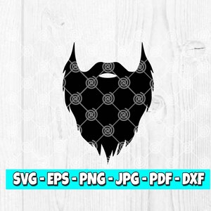 Bart SVG | Schnurrbart svg | Hipster svg | Bartsilhouette | Vatertag svg | Gesichtsbehaarung svg | Digital | svg | 99DIS