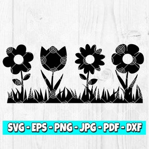 Flowers SVG | Wildflowers svg | Sunflower svg | Floral svg | Plants svg | Cricut File | Silhouette |  Cut File | Digital Download | 99DIS