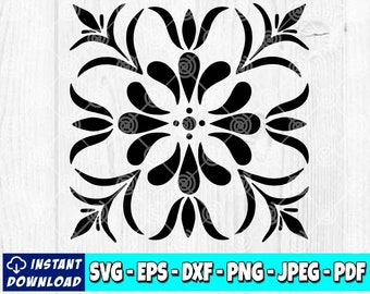 Tile Stencil Digital File | Tile Template | Stencil Cutting File | Floor Stencil SVG | Stencil Cut File | Stencil svg | Digital Download