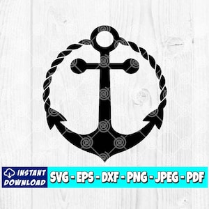 Anchor SVG | Nautical SVG | Nautical SVG | Ship Anchor svg | Anchor Clipart | Anchor Clipart | Anchor Vector | Cricut File | Silhouette File