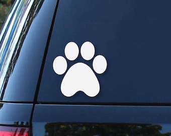 Paw Print Vinyl Decal: Car, Laptop, Tumbler Sticker
