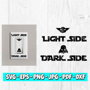 Star Wars Light Side / Dark Side Light Switch Vinyl Decals (Set Of 4) - TLK Designs